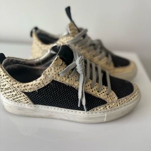 p448 Soho low Sneakers Crackled Snake and Sparkle